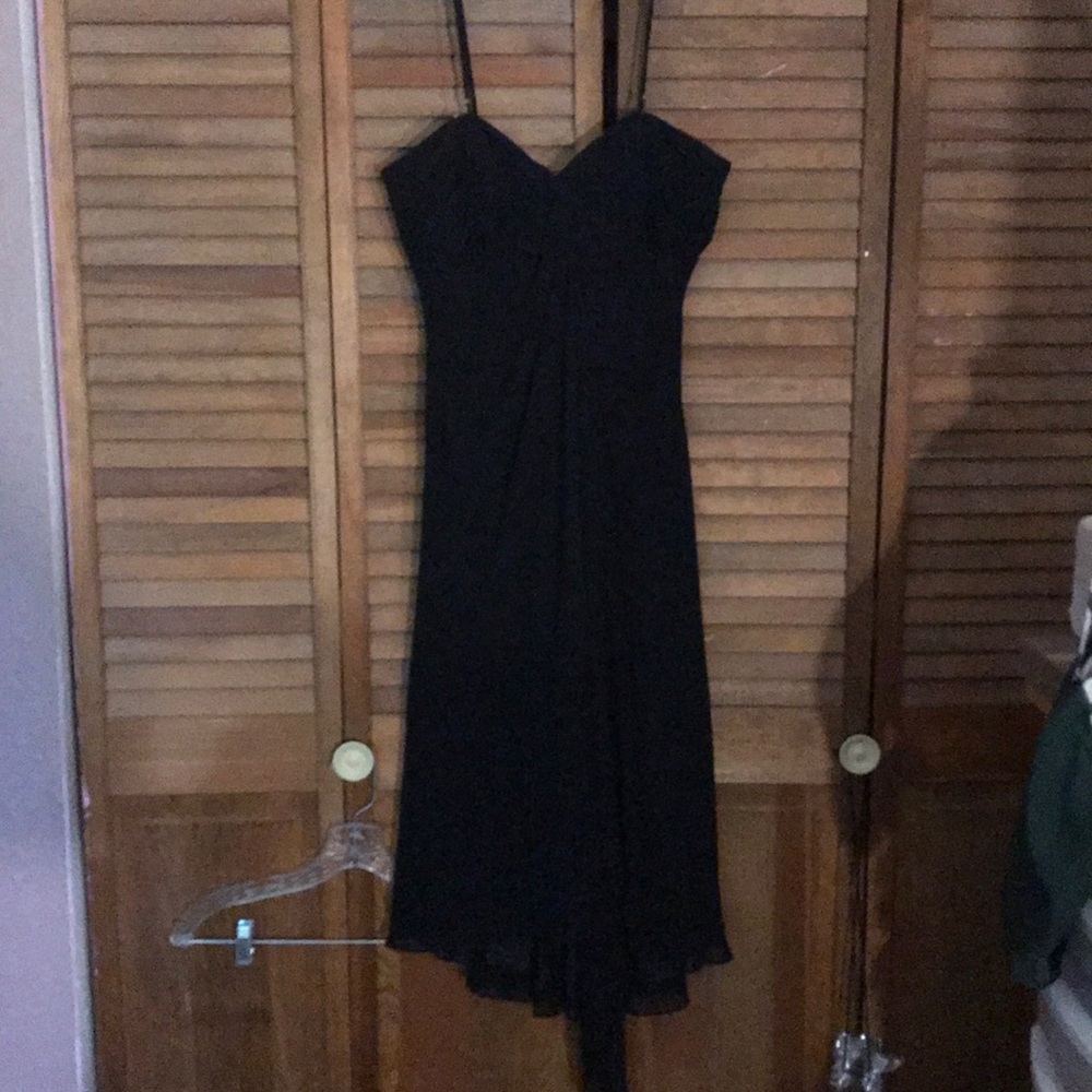 David’s bridal strapless gown